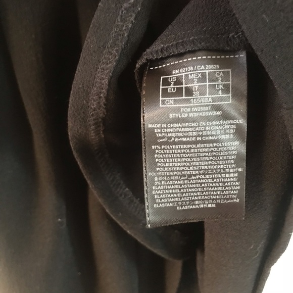 GUESS LS Black Wrap Dress - Picture 7 of 7